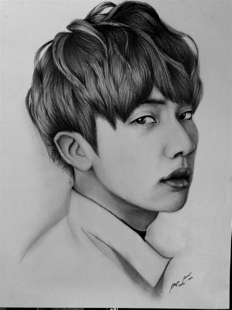 Pencil Bts Jin Drawing Easy - Just Call Me