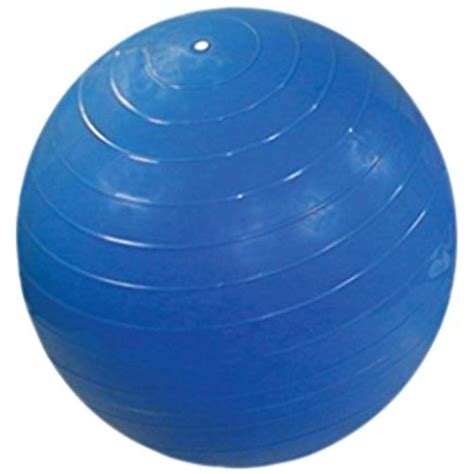 Cando 30-1800 Blue Non-Slip PVC Vinyl Inflatable Exercise Ball, 12 ...