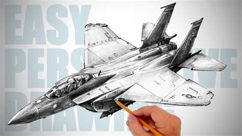 Realistic Jet Plane Drawing - art-scalawag