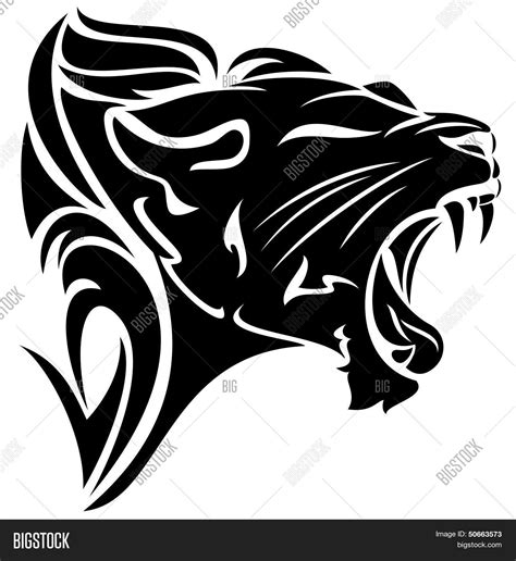 Roaring Panther Drawing