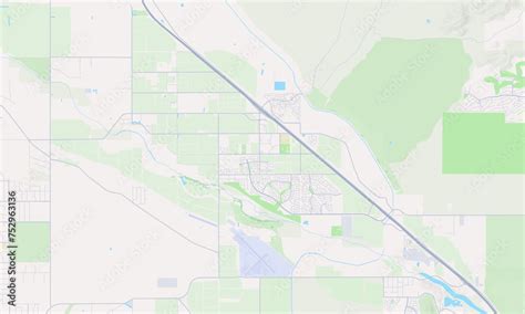 Marana Arizona Map, Detailed Map of Marana Arizona Stock Illustration | Adobe Stock