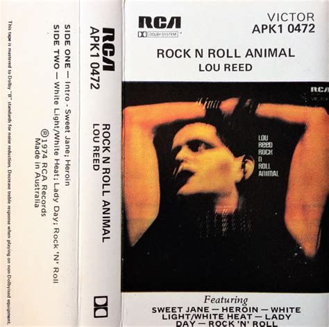 Lou Reed - Rock N Roll Animal (Cassette) | Discogs