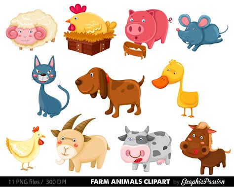 50% OFF Premium Farm Animals Clip Art & Vectors Farm Animals