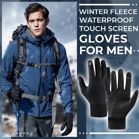 Winter Fleece Waterproof Touch Screen Gloves For Men – Itvalore