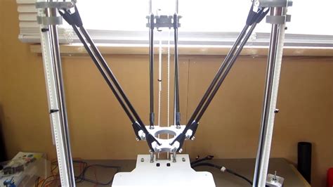 Delta 3D Printer - First Run - YouTube