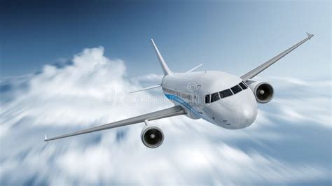 Airplane speed stock illustration. Illustration of blur - 45470173