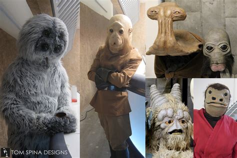 Star Wars Alien Costumes for Nerdist "West Coast" Cantina Video - Tom Spina Designs » Tom Spina ...