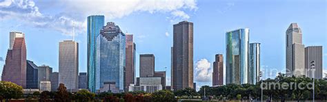 Houston Skyline Panorama 2 Photograph by Bee Creek Photography - Tod ...