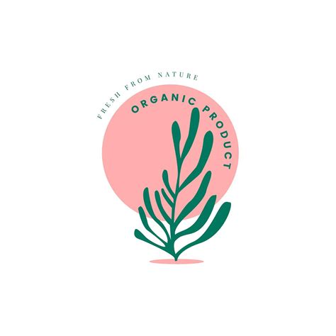 Organic and natural beauty logo design | Free stock vector - 473106