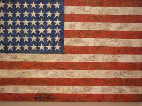 MOMA- Jasper Johns encaustic flag Jasper Johns, Large American Flag ...