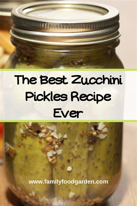 Zucchini Canning Recipe | Family Food Garden | Recipe | Canning recipes, Zucchini pickles ...