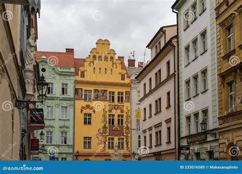 Colorful Historic Old Buildings in the Old Town City Center of Pilsen ...