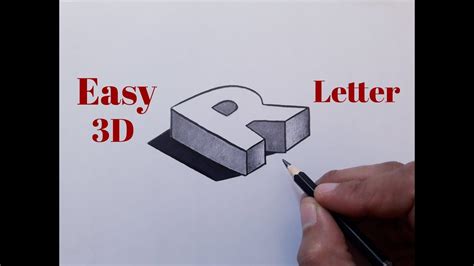 Beginner 3D Drawings Step By Step : Easy 3d Pencil Drawings For ...