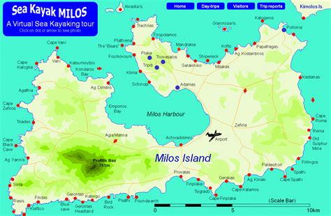 A Virtual Sea Kayaking Tour of Milos Island, Greece