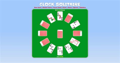 Clock Solitaire | Play it online