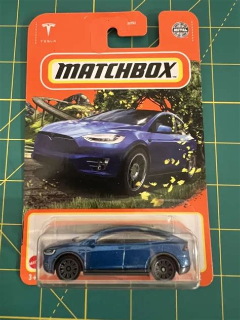 2022 MATCHBOX TESLA Model X Mbx Highway 53/100 Metalflake Blue $9.74 - PicClick