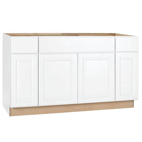 Hampton Bay Hampton Assembled 60x34.5x24 in. Sink Base Kitchen Cabinet ...