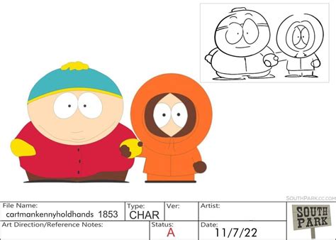 cartman and kenny hold hands storyboard | South park, Cartoon art, Park