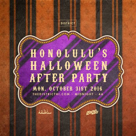 Honolulu's Halloween After Party Tickets 10/31/16