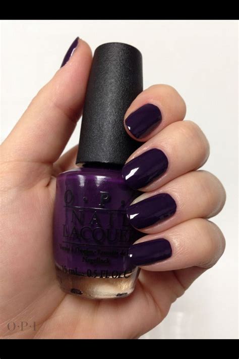 Dark purple OPI nail polish Dark Purple Nail Polish, Purple Manicure ...