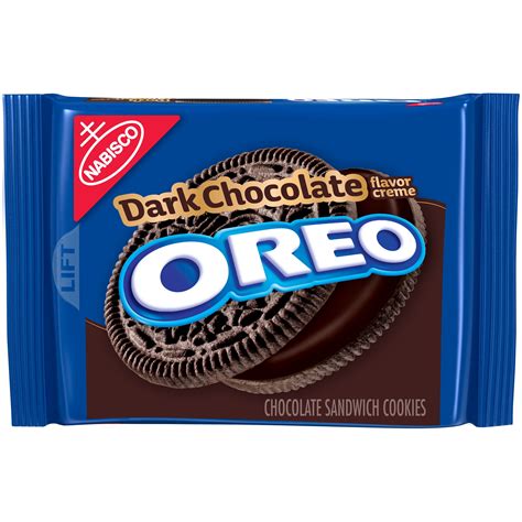 OREO Chocolate Sandwich Cookies, Dark Chocolate Flavored Creme, 1 Resealable 12.2 oz Pack ...