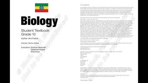 How to Download Ethiopian grade 10 biology Student Text Book (የ ኢትዮጵያ ...