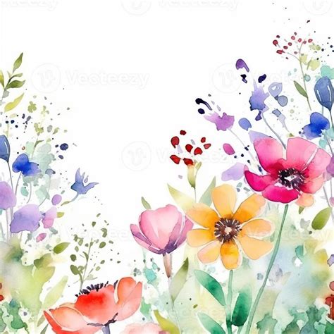 Watercolor spring flowers 22951717 Stock Photo at Vecteezy