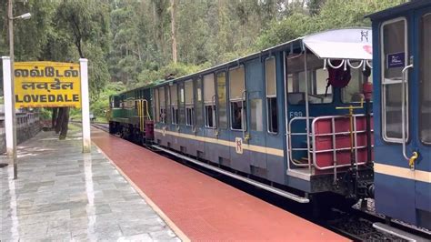 2 August 2022 Toy train departing from lovedale rail station, Ooty ...