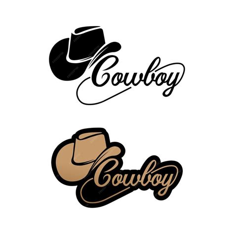 Premium Vector | Cowboy hat logo icon vector design template