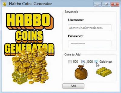 Habbo Coins Generator – Unlimited Coins/Credits – Easy in use and ...