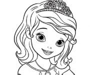 Coloriage Princesse Sofia dessin facile dessin gratuit à imprimer