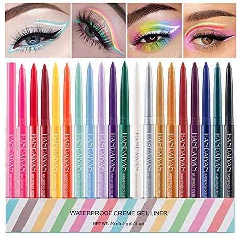 20 Colors Eyeliner Pen Set, Eye Shadow Pencil, Pearl Eyeliner Kit ...