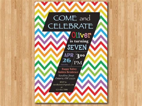 Birthday Invitation Wording for 7 Year Old Boy | BirthdayBuzz