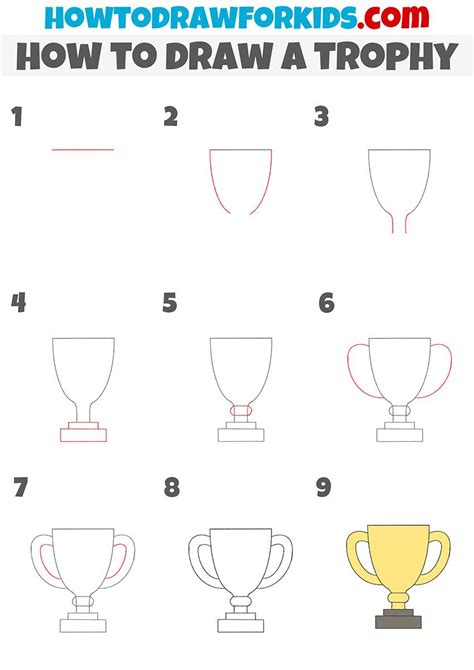 How to Draw a Trophy: Step by Step