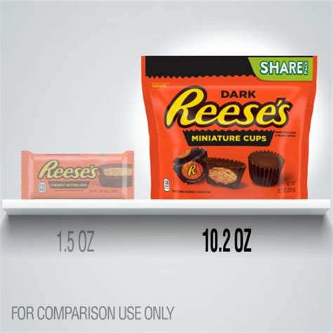 REESE'S Miniatures Dark Chocolate Peanut Butter Cups Candy Share Pack, 1 pack / 10.2 oz - Fred Meyer