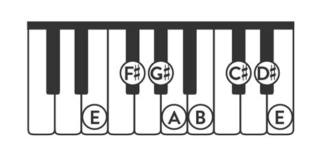 E Major Scale on Piano | Notes, Chords, & Songs