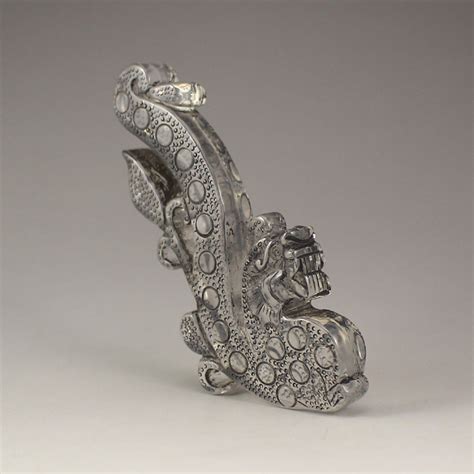 Vintage Chinese Crystal Fortune Dragon Statue