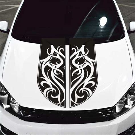 Car Hood Decals Custom - Rose Lily Car Door Flower Tattoo Hood Decal ...