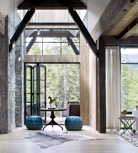 Mountain chalet in Colorado showcases rustic-contemporary styling