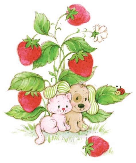 Pupcake and Custard! | Strawberry shortcake cartoon, Strawberry ...