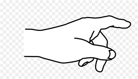 middle finger cartoon png outline