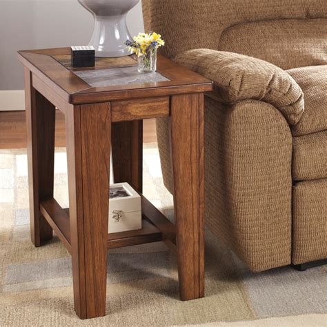 Signature Designs by Ashley Toscana Rich Warm Brown Chair Side End Table - Bed Bath & Beyond ...