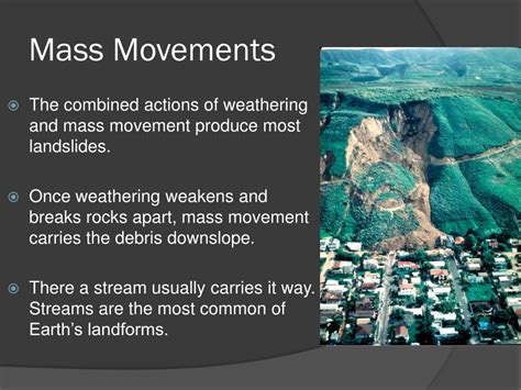 Physical Causes And Consequences Of Mass Movement