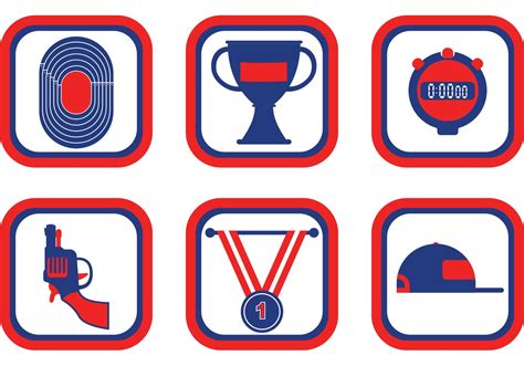 Track & Field Icon Vector Pack - Download Free Vector Art, Stock Graphics & Images