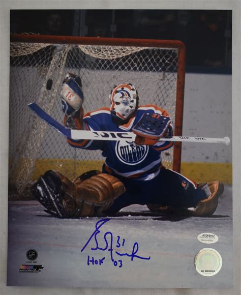 Lot Detail - Grant Fuhr Autographed Edmonton Oilers 8x10 Photo