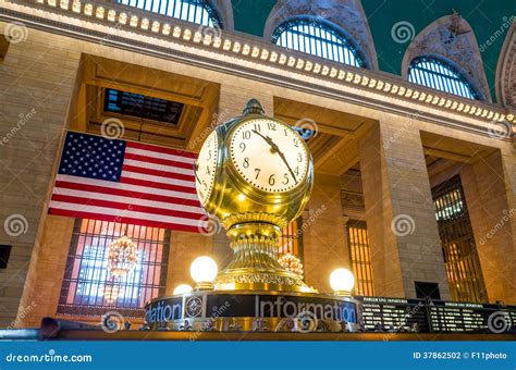 Grand Central Terminal Clock Stock Photo - Image of classic, commute ...