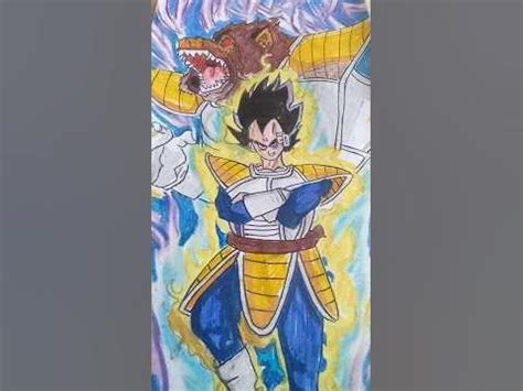 Vegeta with ape drawing DRAGON BALL Z art Anime - YouTube