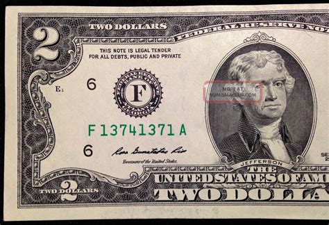 $2 Two Dollar Bills, Similar Cool Serial Numbers, Us Currency, Frb F