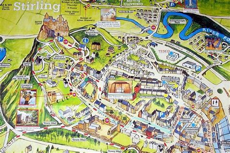 Map of Stirling city centre. | The Area We Live In | Pinterest | Maps ...