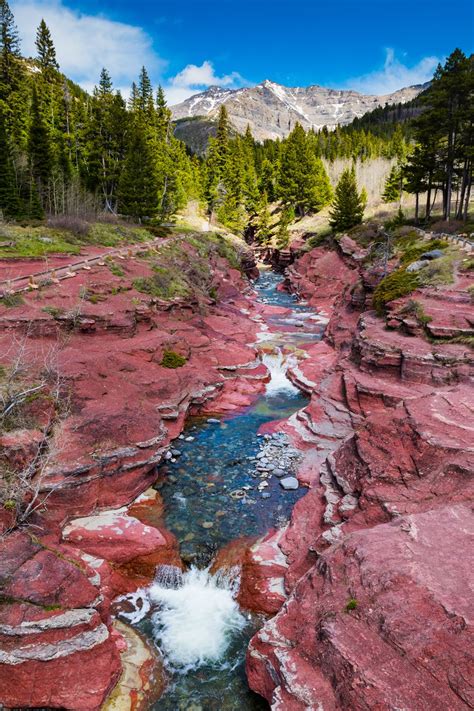 Red Rock Canyon at Waterton Lakes National Park in Canada Cool Places To Visit, Places To Travel ...